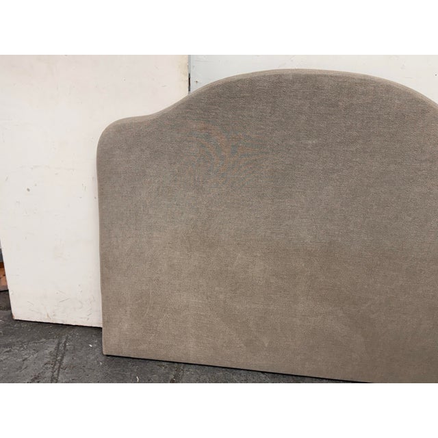 Textile Queen Size Custom Design Sage Linen Headboard For Sale - Image 7 of 12