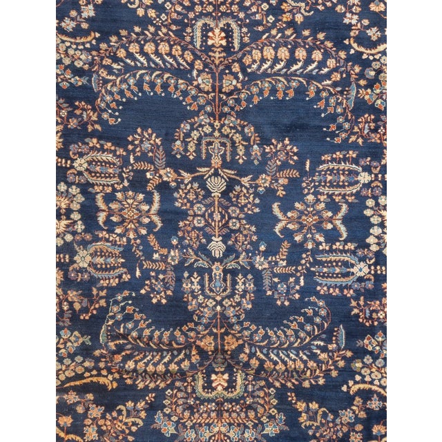Antique Persian Sarouk Rug 8'8'' x 11'8'' For Sale In New York - Image 6 of 12