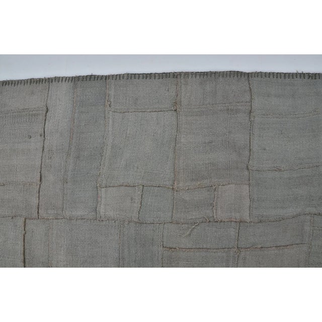 1950s Vintage Oushak Grey Hemp Rug For Sale - Image 5 of 10