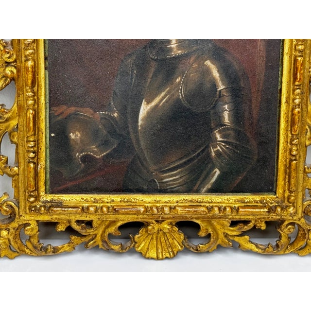 19th Century Florentine Medici Oil Portrait of Giovanni Delle Bande Nere For Sale - Image 10 of 11