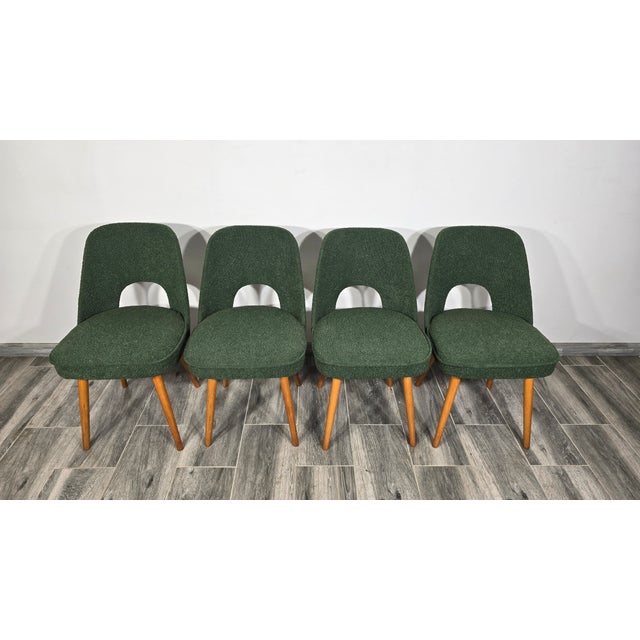 Dining Chairs by Oswald Haerdtl for Ton, 1950s, Set of 4 For Sale - Image 11 of 12