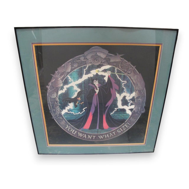 Walt Disney Maleficent 'You Want What Size!' Sleeping Beauty Ooak Display Print For Sale - Image 4 of 17
