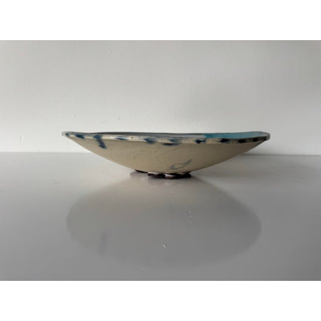 Ceramic 1970’s Vintage Ketsiland Handmade & Hand-Painted Art Ceramic Bowl For Sale - Image 7 of 12