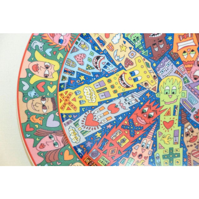Late 20th Century James Rizzi "City People" Rosenthal Germany Collectible Plate Limited Edition For Sale - Image 5 of 12