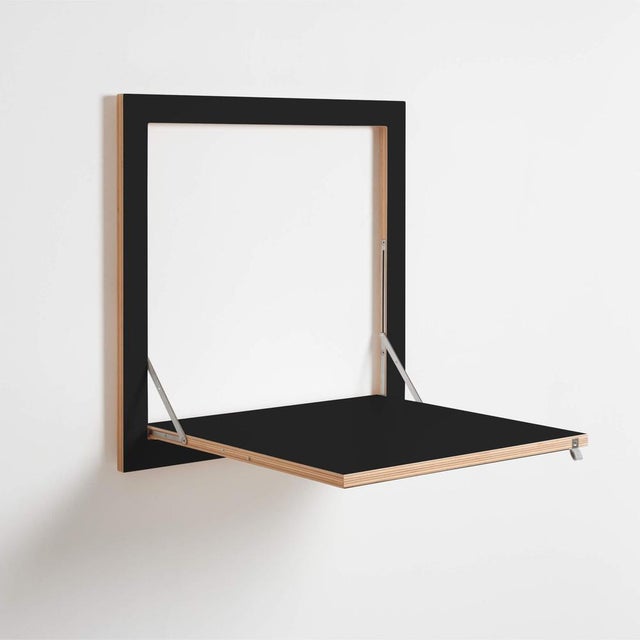 Contemporary Fläpps Kitchen Table 60×60-1 – Black from Ambivalenz For Sale - Image 3 of 5