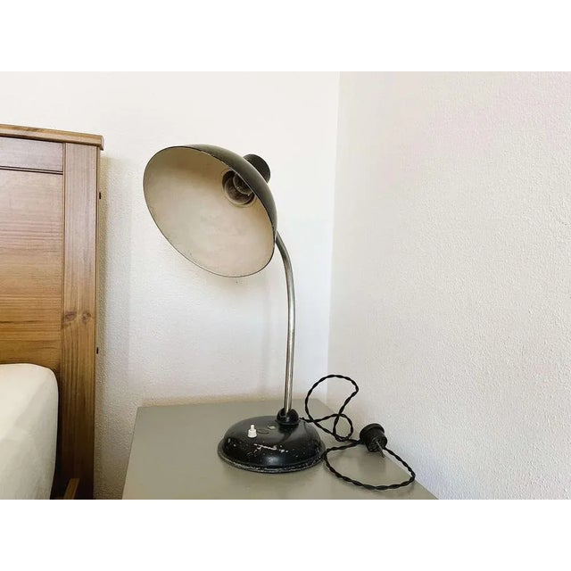 Bauhaus Bauhaus Steel Table Lamp from Sacor, 1940s For Sale - Image 3 of 18