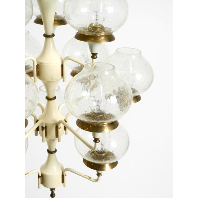 Large Brass and Glass Tulip Hanging Lamp by Hans Agne Jakobsson, 1960s For Sale - Image 18 of 18