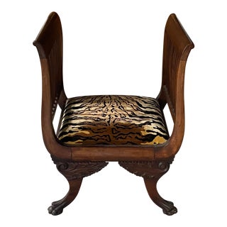 1920s Antique Hall Bench For Sale