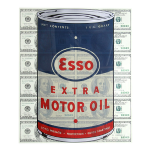 Esso Oil Can, Screenprint on Coventry by Steven Gagnon