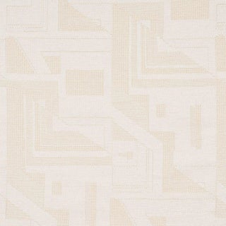 Sample - Schumacher Zsuzsa Fabric in Ivory For Sale