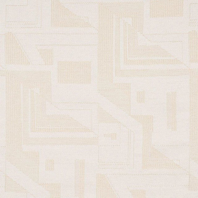 Sample - Schumacher Zsuzsa Fabric in Ivory For Sale