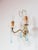 Vintage French Wall Sconce in Brass with Pink or Blue Glass Drops, 1960s For Sale - Image 4 of 7