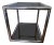 1970s Chrome Tubular Cube Cocktail Table W/Smoke Glass Pane Shelves in the Style of Milo Baughman For Sale
