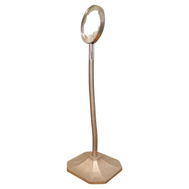 Art Deco Desk Top Magnifying Glass in Chrome, 1930 For Sale - Image 6 of 6
