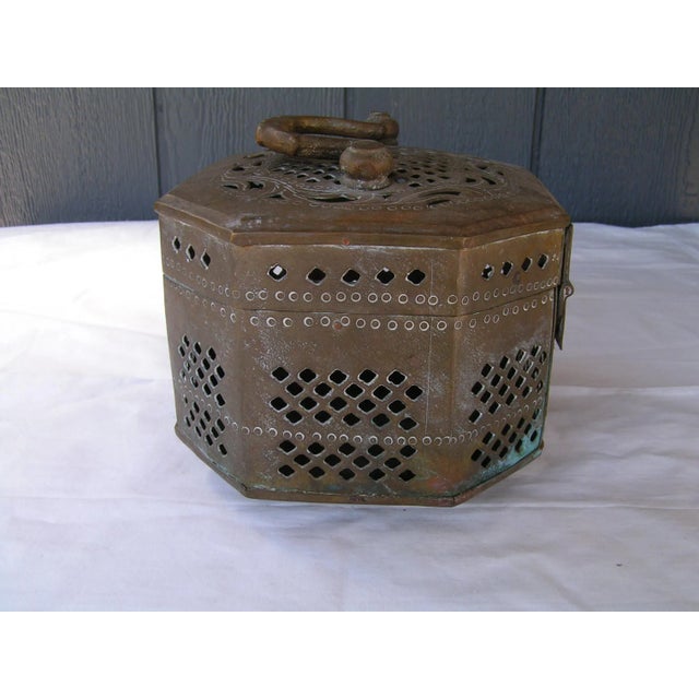 Chinese Vintage Large Brass Cricket Box Made in India For Sale - Image 3 of 9