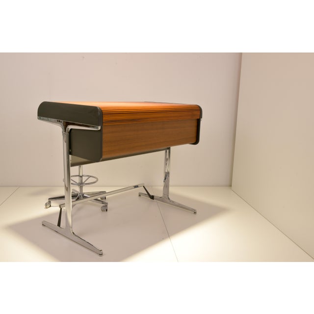 Herman Miller Action Office 1 Rolltop Desk and Perch by George Nelson for Herman Miller, 1977, Set of 2 For Sale - Image 4 of 18