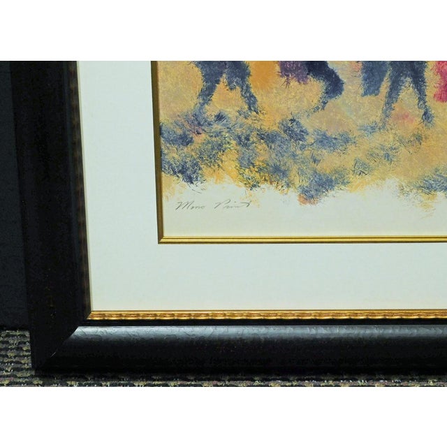 Paper 1990s "The Dark Horses" Earl Biss Original Limited Edition Serigraph For Sale - Image 7 of 10