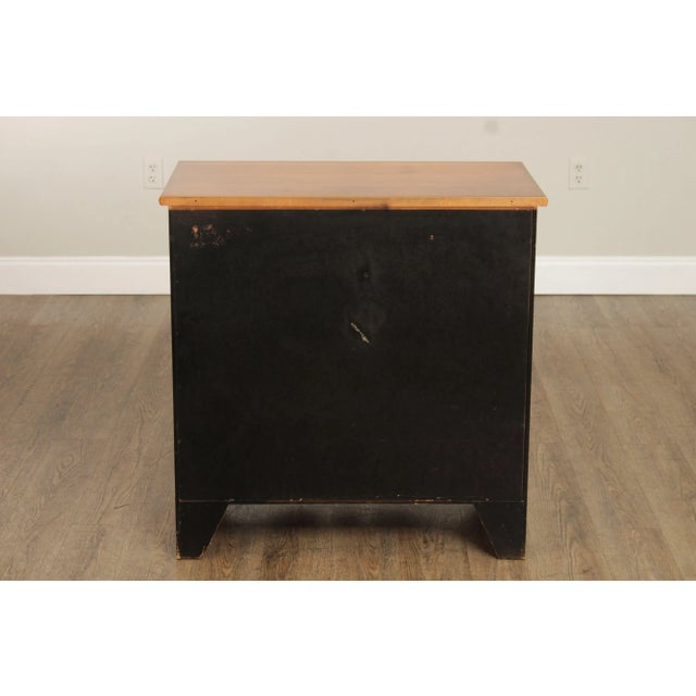 Wood L. Hitchcock Ebonized and Stencil-Painted Chest of Drawers For Sale - Image 7 of 12