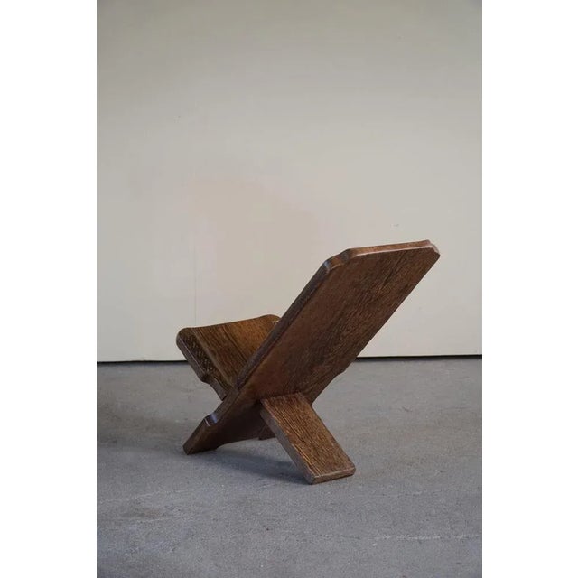 African Tribal Hand Carved Folding Palaver Chair, 1960s For Sale - Image 4 of 10