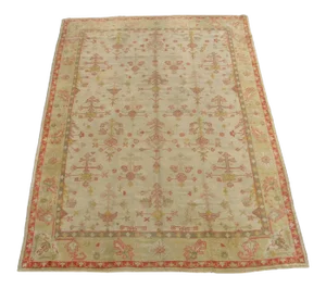 Antique Abstract Turkish Oushak