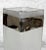 Mid 20th Century Vintage Italian Frosted Art Glass Chrome Rim Pillar Vase For Sale - Image 5 of 11