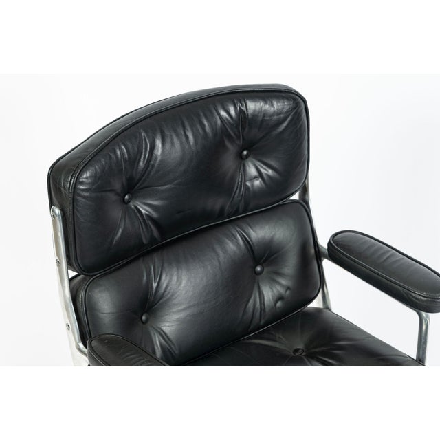 Eames Time Life Executive Chair Herman Miller Black Leather Office Chair 1981 For Sale - Image 10 of 18