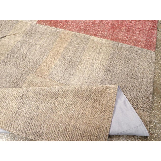 Textile Galerie Shabab Collection Mid-20th Century Turkish Flatweave Kilim Room Size Rug For Sale - Image 7 of 8