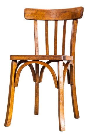 Vintage Bistro Dining Chair in Oak, 1950s