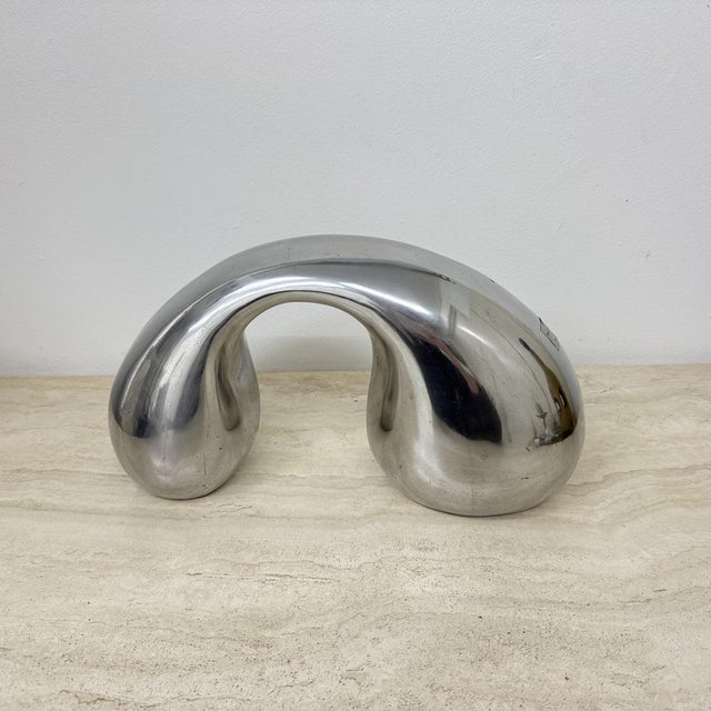 Biomorphic Sculpture Object in Aluminum by Eva & Peter Moritz for Ikea, 1980 For Sale - Image 6 of 18