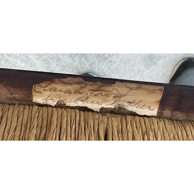 Vintage Hand Painted Hitchcock Rush Seat Chairs - Set of 2 For Sale In West Palm - Image 6 of 12