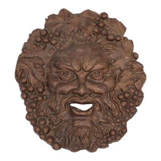 Large Bronze Bacchus Fountain Spout, French, 19th Century For Sale