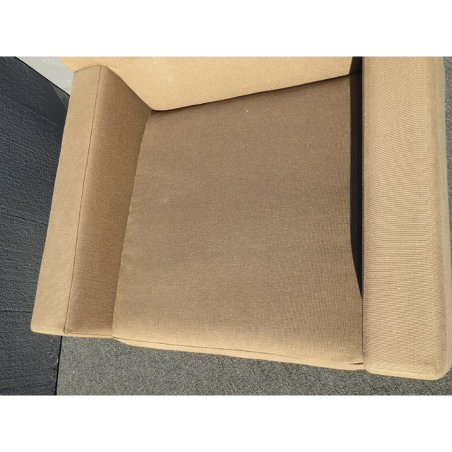 Vintage Reproduction Dunbar Brown Accent Chair W Down Feather Cushion For Sale - Image 9 of 13