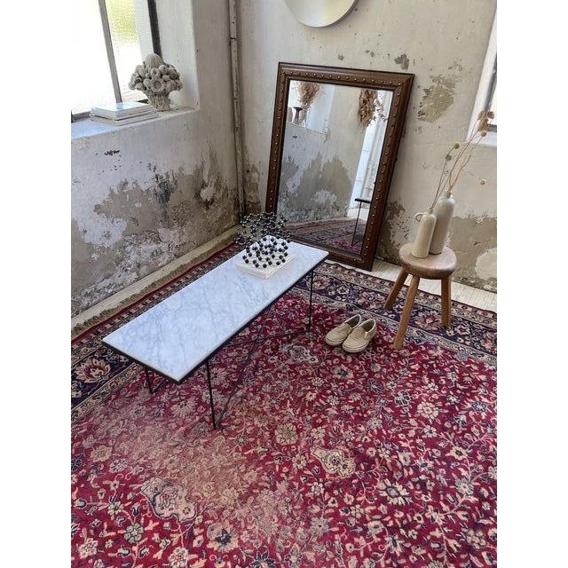 Coffee Table in Metal and Marble, 1950s For Sale - Image 15 of 18