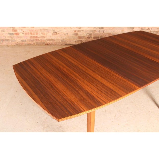 Mid-Century Extendable Walnut Dining Table and Chairs from Vanson, 1950s, Set of 5 For Sale - Image 10 of 18