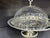 Boho Chic Silver Plated Brass Cake Stand with Acrylic Glass Top For Sale - Image 3 of 11