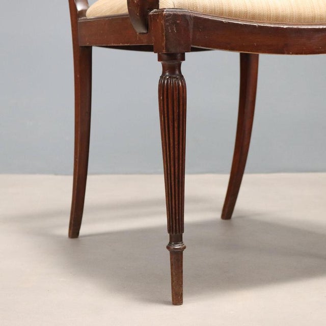 Wood Chairs in Beech and Fabric, 1960s For Sale - Image 7 of 10