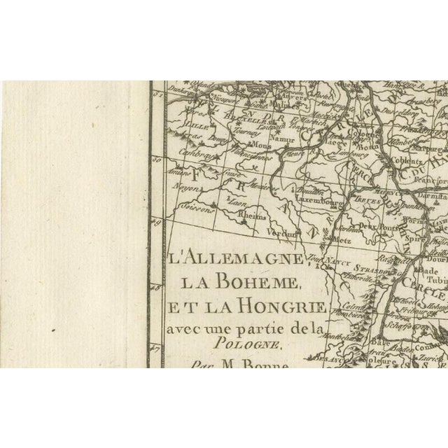 Antique German Enlightenment Map by Rigobert Bonne, 1780 For Sale - Image 6 of 12