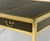Elegant Mid Century brass and ebonised three drawer desk with leather inset, in the Maison Jansen manner. French - Circa...