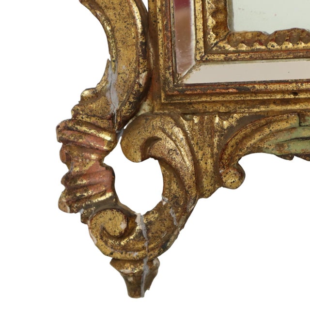 Large Italian Gilt Crested Mirror by La Barge For Sale - Image 15 of 18