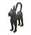 Vintage Large Benin Bronze Sculpture of a Leopard 31 " H Nigeria For Sale - Image 4 of 9