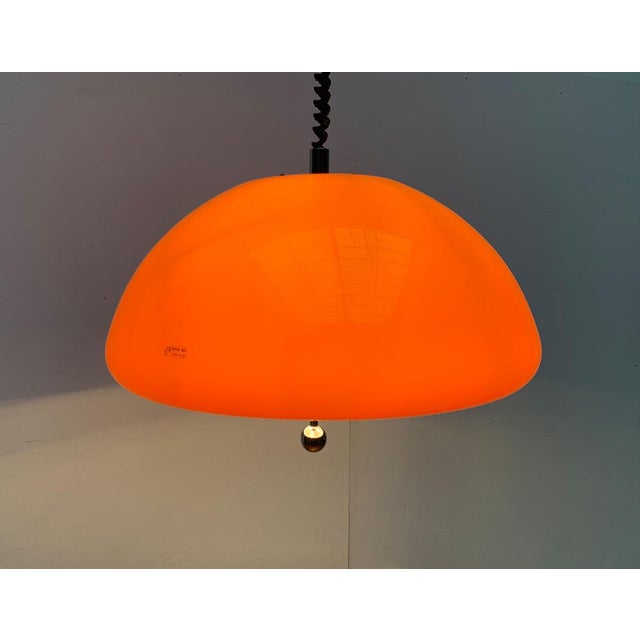 Guzzini Space Age Cabras Pendant Lamp by Luigi Massoni for Guzzini, 1960s For Sale - Image 4 of 18