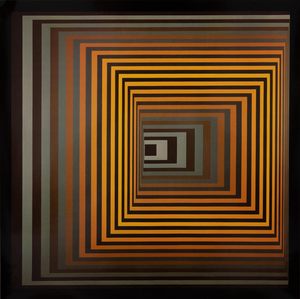 Victor Vasarely, VONAL FEGN, Etching