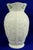 1980s Vintage Belleek Irish Ivory & Green Shamrock Embossed Vase For Sale - Image 5 of 9