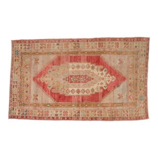 Bohemian Vintage Wool Carpet For Sale