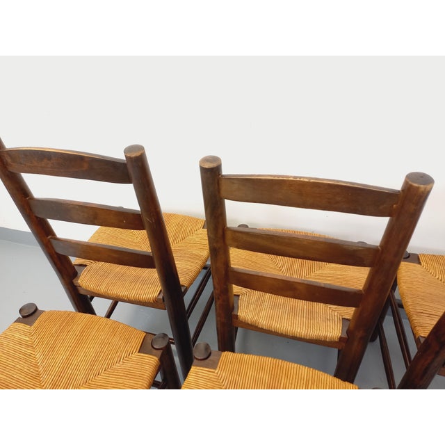 Vintage Brutalist Chairs by Georges Robert, 1960s, Set of 6 For Sale - Image 16 of 18