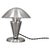 Czechoslovak Art Deco Chrome Table Lamp with Metal Shade, 1930s For Sale - Image 12 of 12