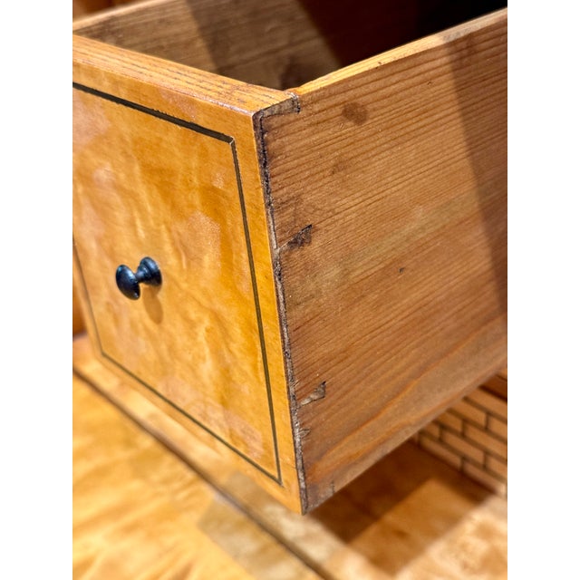 Yellow Eastern European Birch Beidemeir Secretary Desk, Circa 1780-1820 For Sale - Image 8 of 12