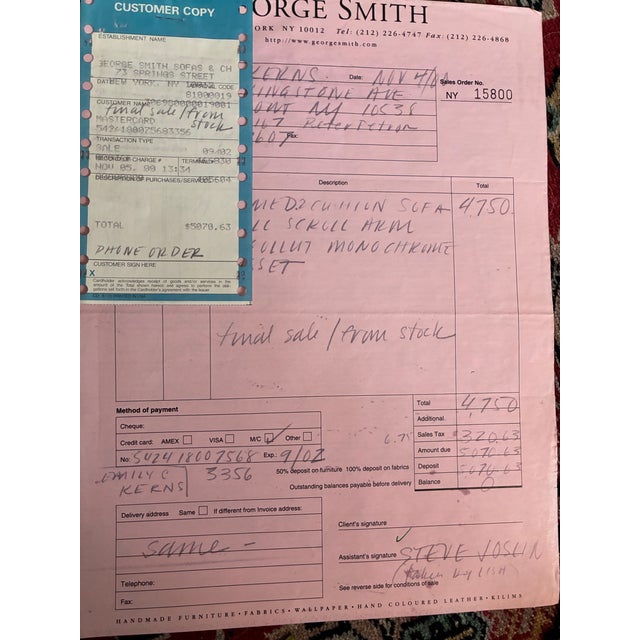 English George Smith Sofa For Sale - Image 3 of 8