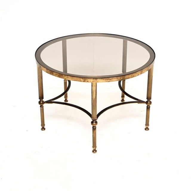 Vintage French Brass Coffee Table, 1960s For Sale - Image 6 of 6