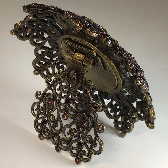 2000’s Jay Strongwater Swarovski Crystal Clock For Sale - Image 9 of 11